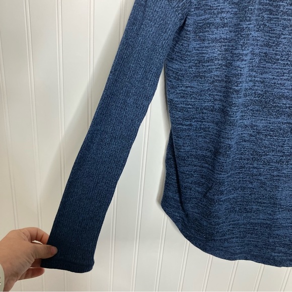 Rag & Bone Women's Blue and Black Marled Long Sleeve Knit Top XS - Picture 4 of 7